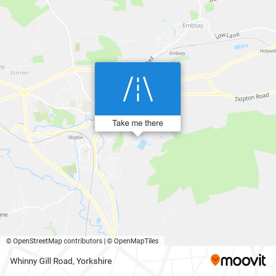 Whinny Gill Road map