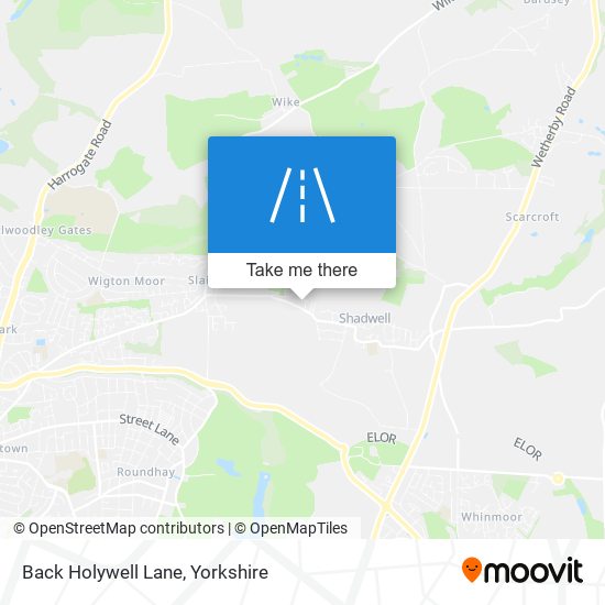 Back Holywell Lane map