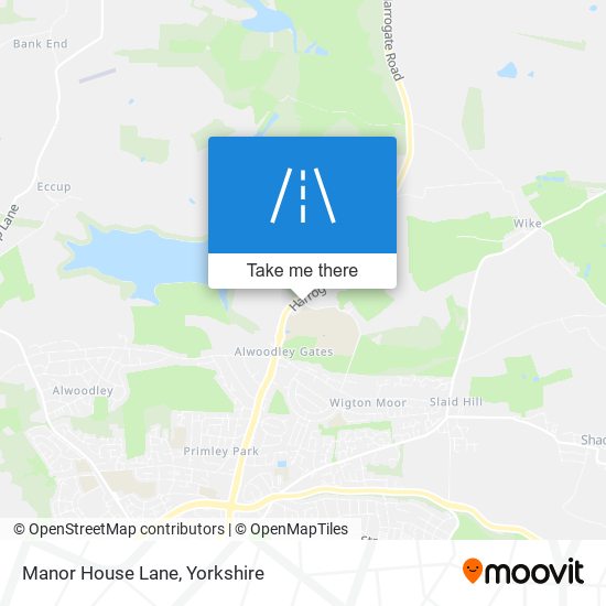 Manor House Lane map