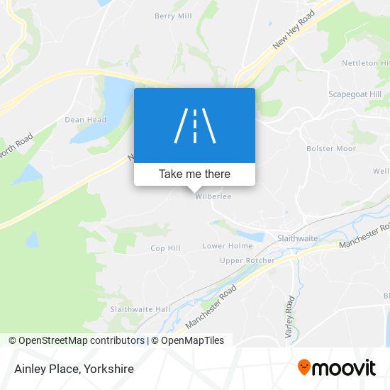 Ainley Place map
