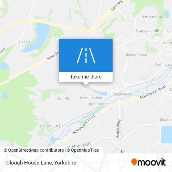 Clough House Lane map