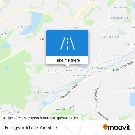 Follingworth Lane map