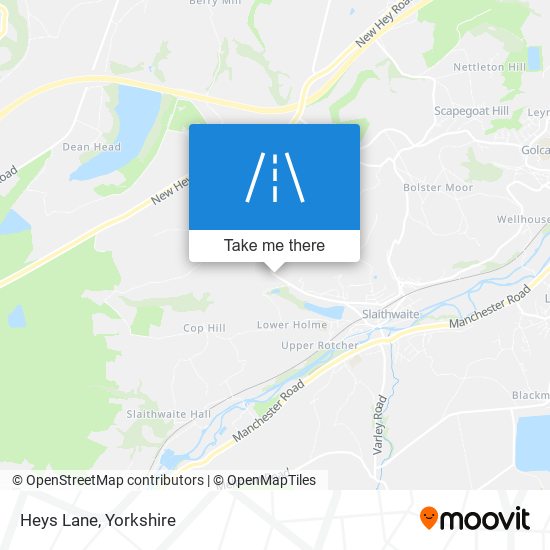 Heys Lane map