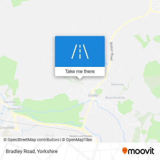 Bradley Road map
