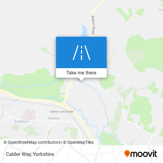 Calder Way map