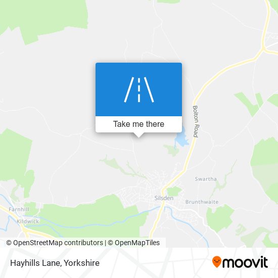 Hayhills Lane map