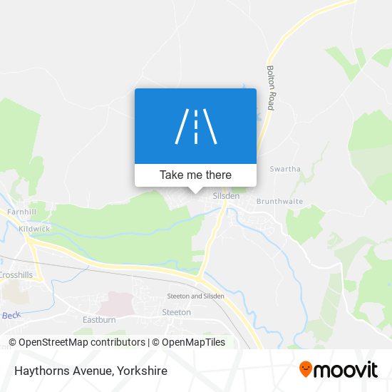 Haythorns Avenue map