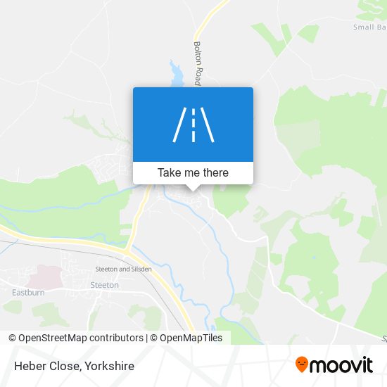 Heber Close map