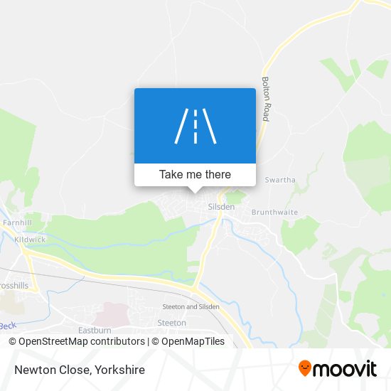 Newton Close map