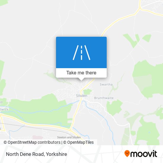 North Dene Road map