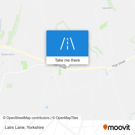 Lairs Lane map