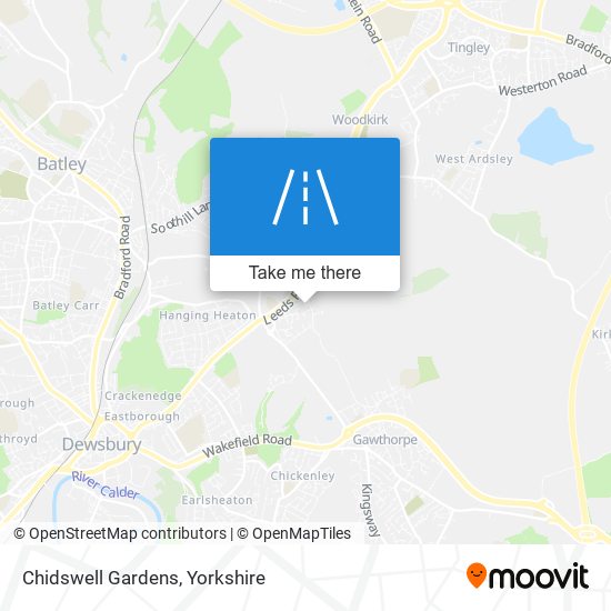 Chidswell Gardens map