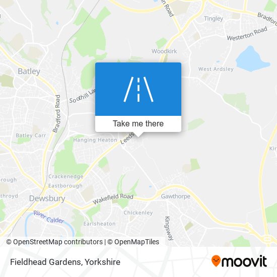 Fieldhead Gardens map