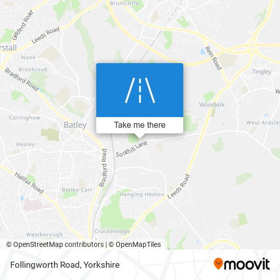 Follingworth Road map