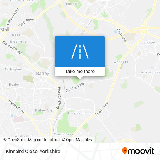 Kinnaird Close map