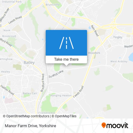 Manor Farm Drive map