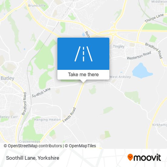 Soothill Lane map