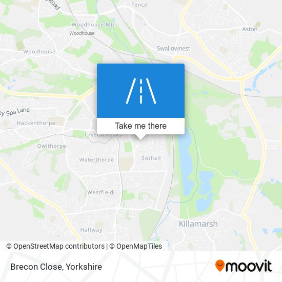 Brecon Close map