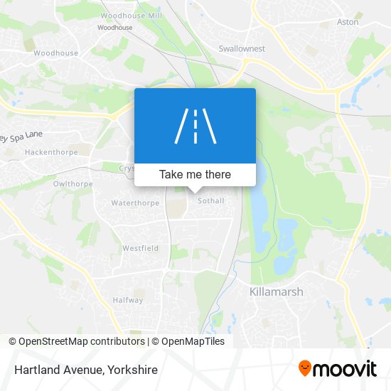 Hartland Avenue map