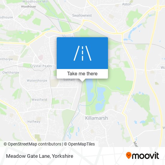 Meadow Gate Lane map