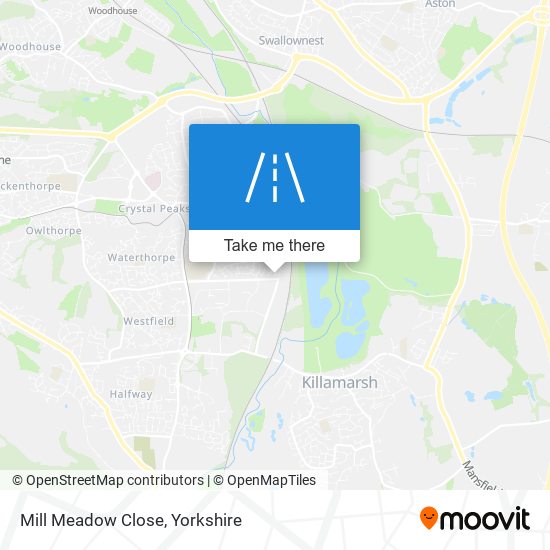 Mill Meadow Close map