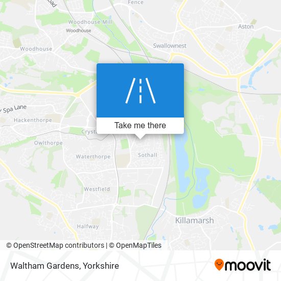 Waltham Gardens map