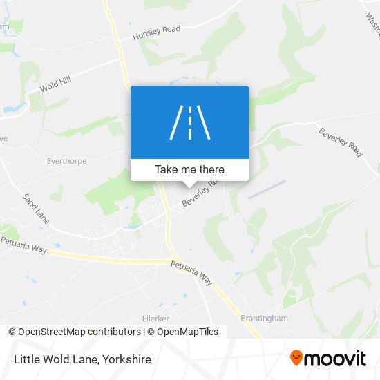 Little Wold Lane map