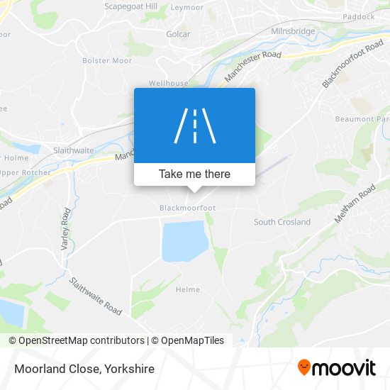 Moorland Close map