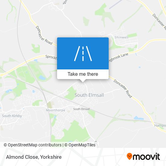 Almond Close map