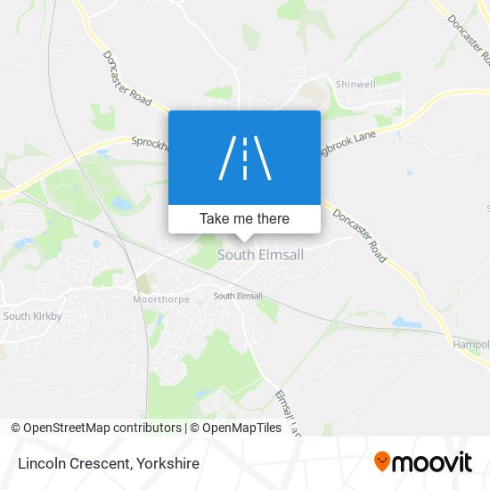 Lincoln Crescent map