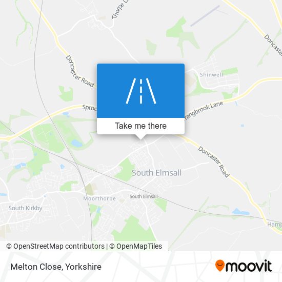 Melton Close map