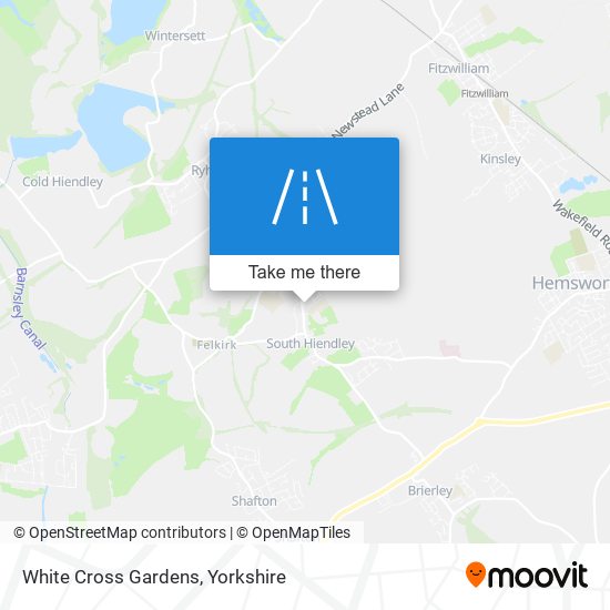White Cross Gardens map