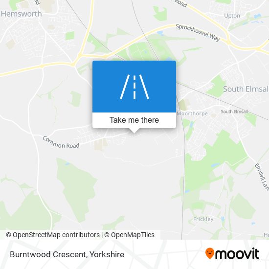 Burntwood Crescent map