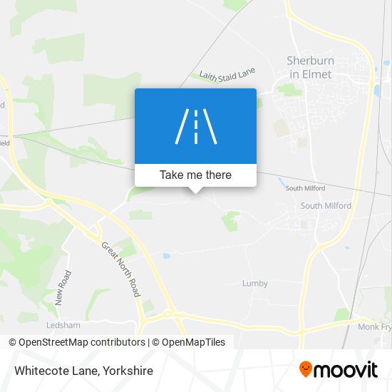 Whitecote Lane map
