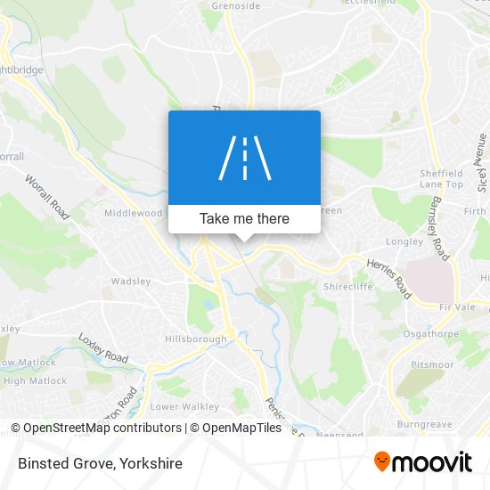Binsted Grove map