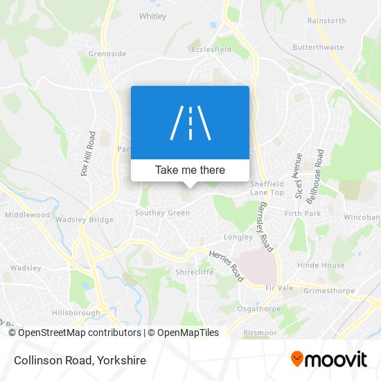 Collinson Road map