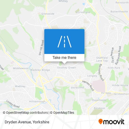 Dryden Avenue map