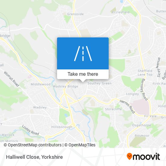 Halliwell Close map