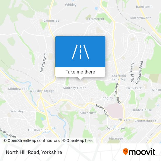 North Hill Road map