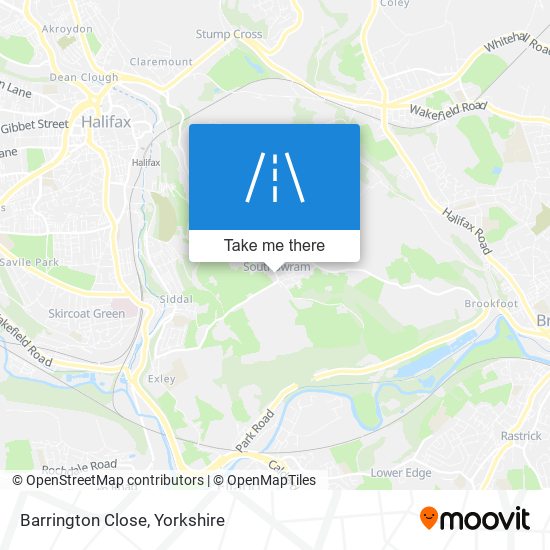 Barrington Close map