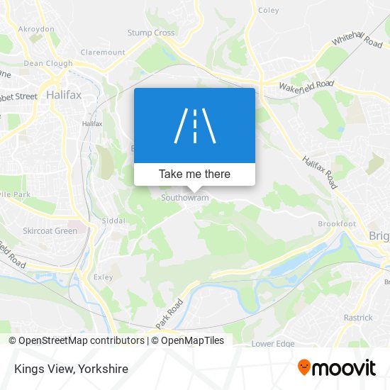Kings View map
