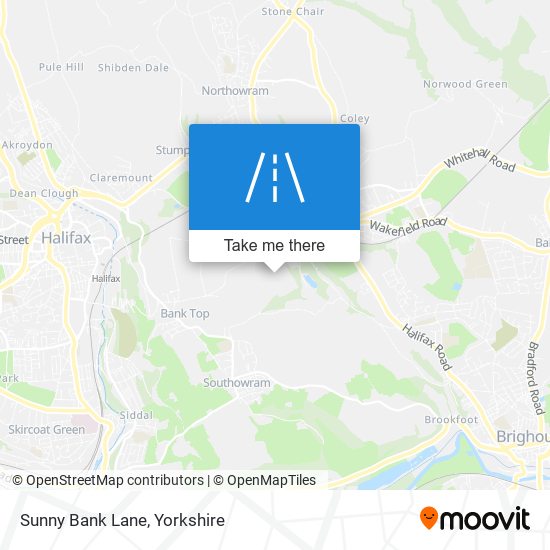 Sunny Bank Lane map