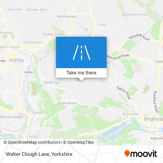 Walter Clough Lane map