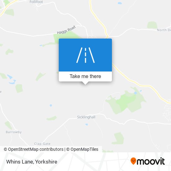 Whins Lane map