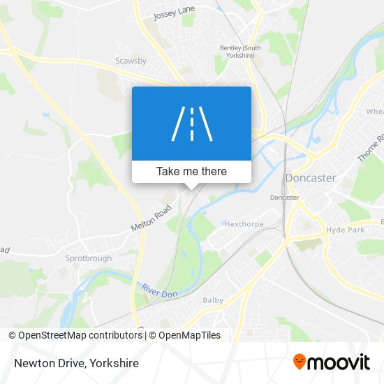 Newton Drive map