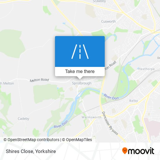 Shires Close map