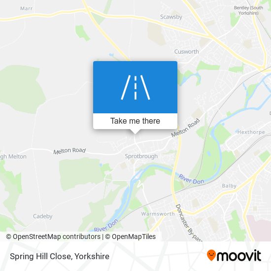 Spring Hill Close map