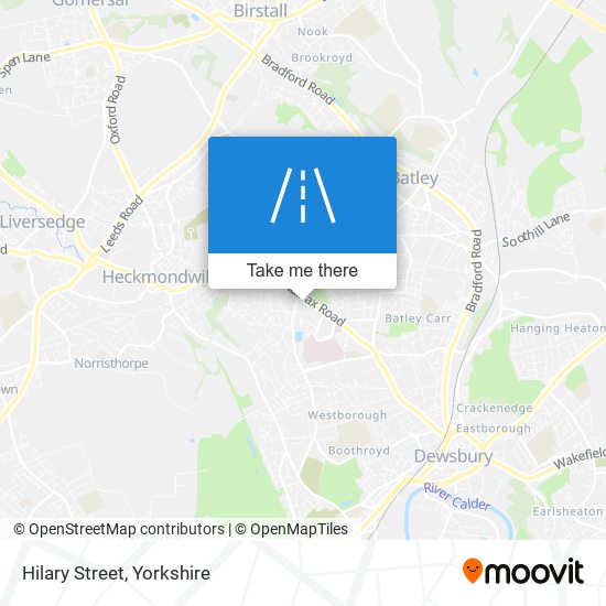 Hilary Street map