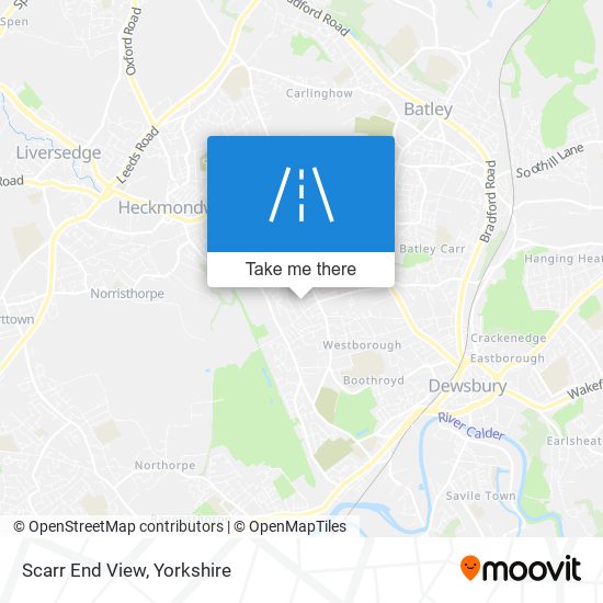 Scarr End View map