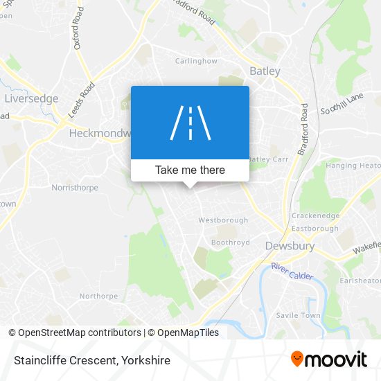 Staincliffe Crescent map